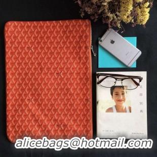 Low Price Goyard New Design Ipad Bag Medium Size 020113 Orange