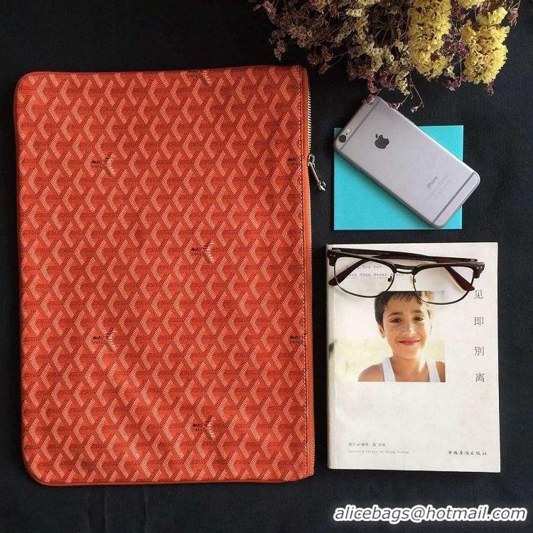 Low Price Goyard New Design Ipad Bag Medium Size 020113 Orange