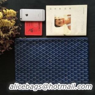 Free Shipping Goyard New Design Ipad Bag Small Size PM 020113 Dark Blue