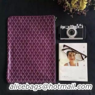 Most Popular Goyard New Design Ipad Bag Medium Size 020113 Purple