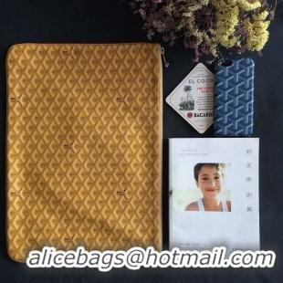 Good Quality Goyard New Design Ipad Bag Medium Size 020113 Yellow