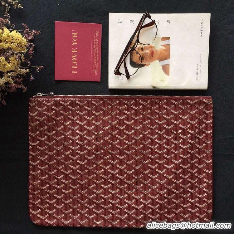 Shop Discount Goyard New Ipad Bag Small Size PM 020113 Bungundy