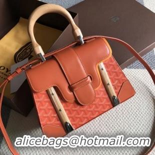 Low Cost Goyard Original Saigon Tote Bag With Strap PM 8942 Orange