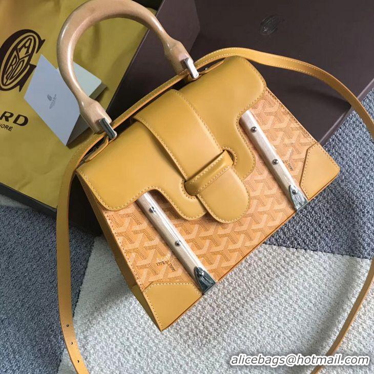 Low Cost Goyard Original Saigon Tote Bag With Strap PM 8942 Yellow