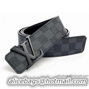 Popular Style Louis Vuitton Initiales Damier Graphite Belt M9808S