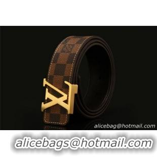 Louis Vuitton Damier Ebene Canvas Belt LV064