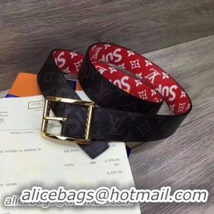 Crafted Louis Vuitton 40mm Monogram Belt M5898 Gold