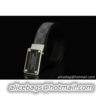 Louis Vuitton Damier Graphite Canvas Belt LV066