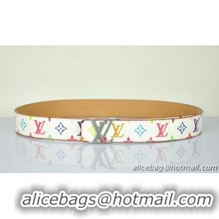 Louis Vuitton White Monogram Multicolore LV08 Silver