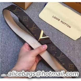 Good Product Louis Vuitton Width 3cm Monogram Canvas Essential V Belt V61448