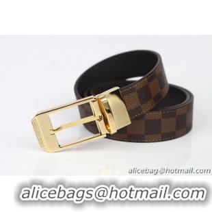 Louis Vuitton Damier Ebene Canvas Belt LV063