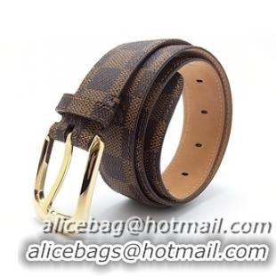 Masculine Louis Vuitton Ellipse Damier Belts M6995W