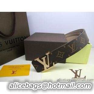 Louis Vuitton Monogram Canvas Belt LV050 Gold