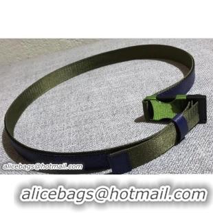 Top Design Louis Vuitton Webbing On The Go Width 30mm Belt Monogram Blue Canvas 21102 Green 2018