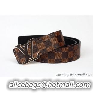 Louis Vuitton Damier Ebene Canvas Belt LV056