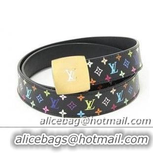 Ladies Cheaper Louis Vuitton Monogram Multicolore Reversible Belt M6890U