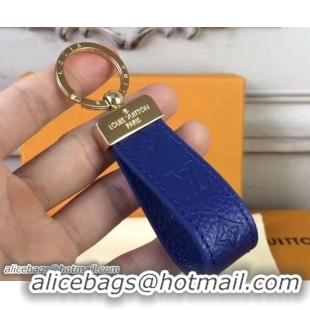 Classic Hot Louis Vuitton Dragonne Key Holder Monogram Empreinte Blue 825031