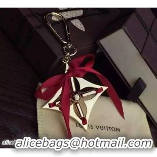 Best Quality Louis Vuitton Ribbon Bag Charm Key Ring 93 Red