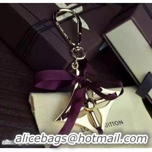 Discount Louis Vuitton Ribbon Bag Charm Key Ring 93 Burgundy