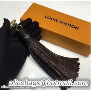 Good Quality Louis Vuitton Monogram Canvas Tassel Bag Charm M78618 Black