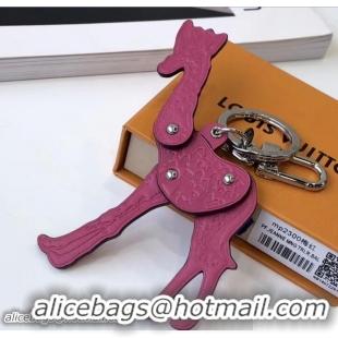 Well Crafted Louis Vuitton Savane Giraffe Bag Charm and Key Holder MP2300 Fuchsia 2018