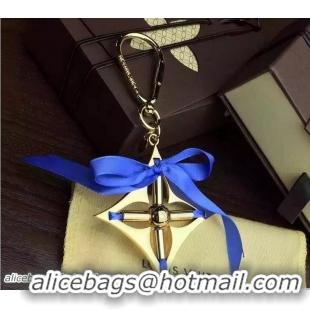 Best Quality Louis Vuitton Ribbon Bag Charm Key Ring 93 Sky Blue