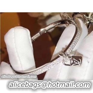 Sophisticated Louis Vuitton Lockit Bracelet 30262 Silver