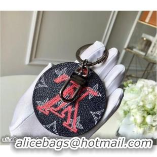 Refined Louis Vuitton Monogram Ink Canvas Bag Charm And Key Holder MP1988 LV Upside Down Illustré 2018