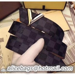 Crafted Louis Vuitton Width 3.5cm Graphite Monogram Canvas Essential V V61407