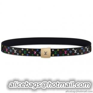 Louis Vuitton Monogram Multicolore Calf Leather Belt M6890U