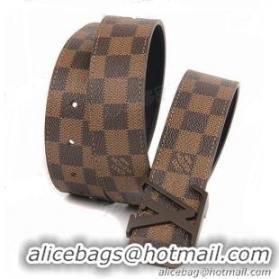 Shop Duplicate Louis Vuitton Initiales Damier Ebene Belt M9807S