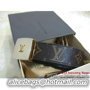 Louis Vuitton Monogram Canvas Reversible Belt M6890M Golden