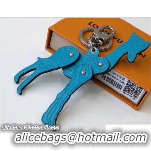 Classic Hot Louis Vuitton Savane Giraffe Bag Charm and Key Holder MP2300 Light Blue 2018