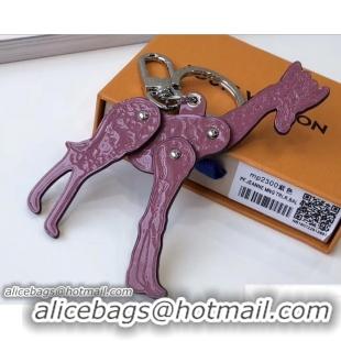 Good Product Louis Vuitton Savane Giraffe Bag Charm and Key Holder MP2300 Purple 2018