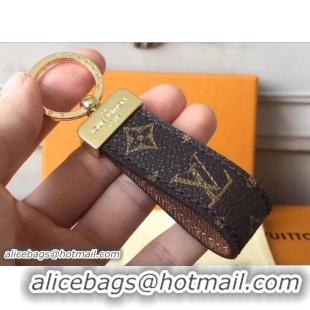 Sophisticated Louis Vuitton Dragonne Key Holder M65221 Monogram Canvas Brown