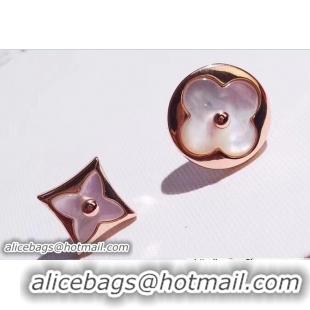 Best Product Louis Vuitton Color Blossom Star and Sun Earrings 824017 Pink Gold