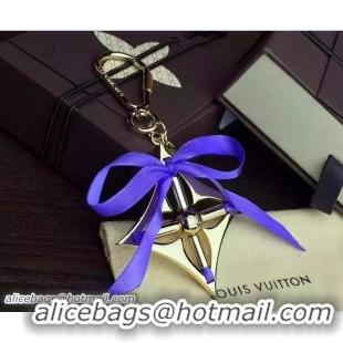 Popular Louis Vuitton Ribbon Bag Charm Key Ring 93 Purple