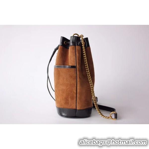 Reasonable Price Gucci Rajah Medium Bucket Bag 553961 Tan/Black 2018