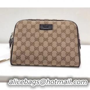 Sumptuous Gucci GG Canvas Belt Bag 449174 Beige