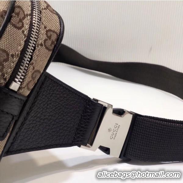 Sumptuous Gucci GG Canvas Belt Bag 449174 Beige