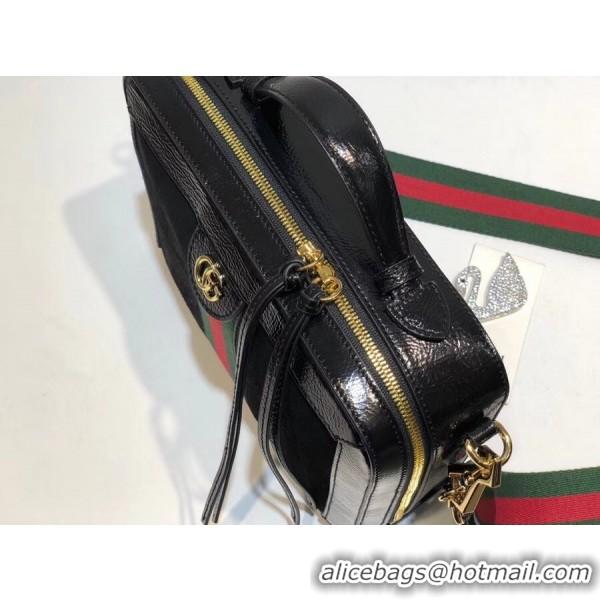 Best Grade Gucci Ophidia Suede Small Shoulder Bag 550622 Black 2018