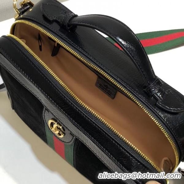 Best Grade Gucci Ophidia Suede Small Shoulder Bag 550622 Black 2018