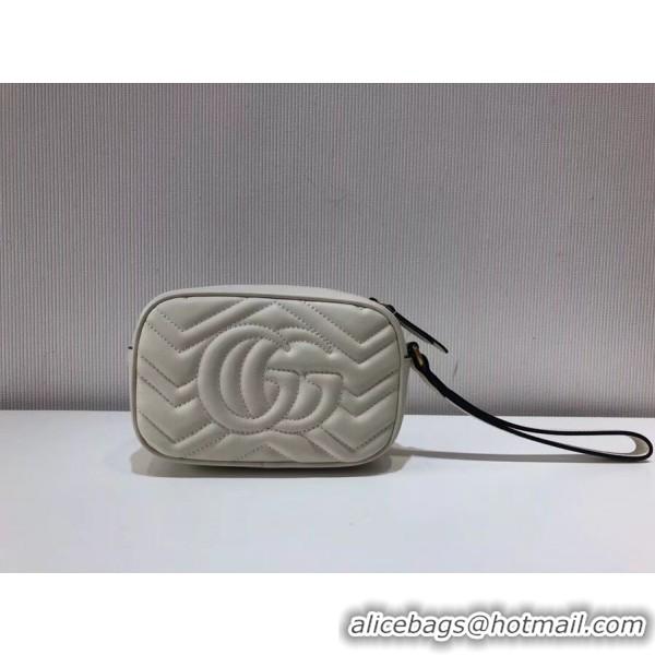 Purchase Gucci Gucci GG Marmont Matelassé Clutch 443438 White 2018