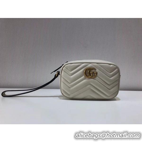 Purchase Gucci Gucci GG Marmont Matelassé Clutch 443438 White 2018