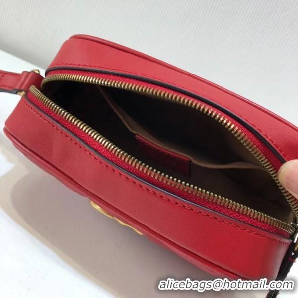 Top Grade Gucci Gucci GG Marmont Matelassé Clutch 443438 Red 2018