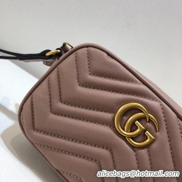 Promotional Gucci Gucci GG Marmont Matelassé Clutch 443438 Dusty Pink 2018