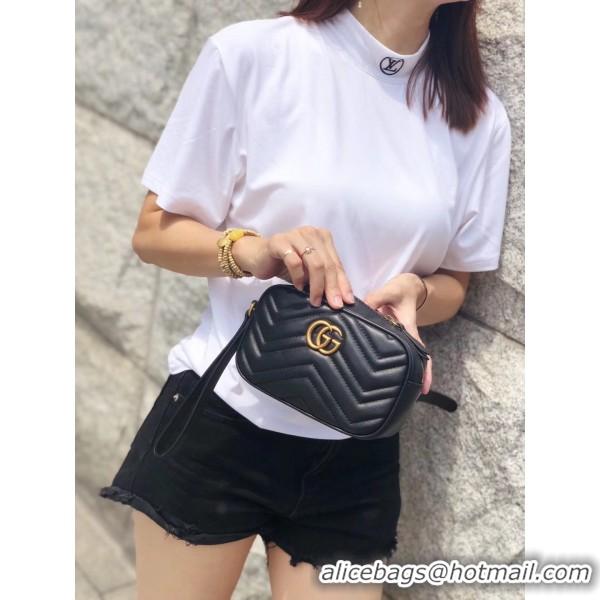 Good Taste Gucci Gucci GG Marmont Matelassé Clutch 443438 Black 2018