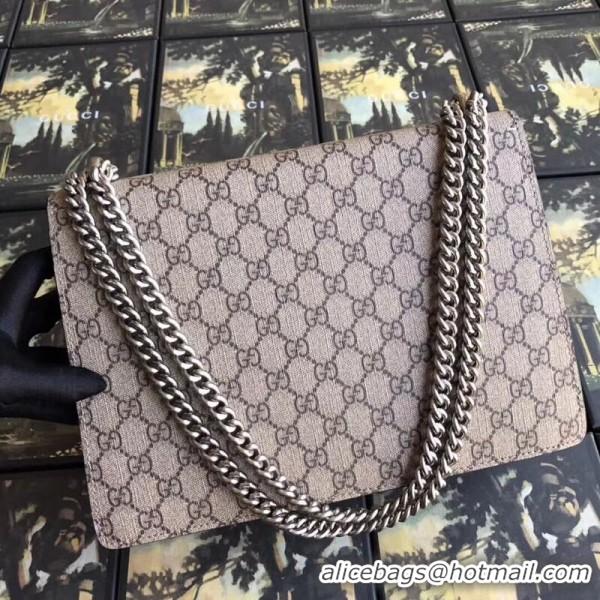 Feminine Gucci Dionysus GG Snakeskin Medium Shoulder Bag with Appliqué 400235