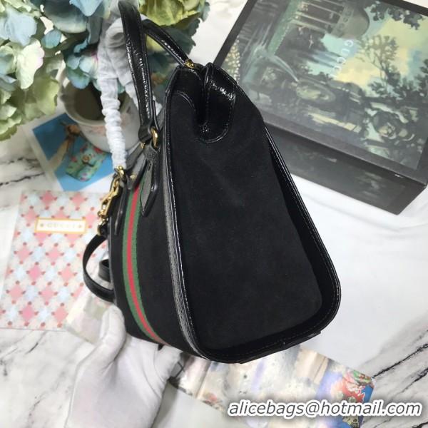 Enough Gucci Ophidia Small Suede Tote Bag 547551 Black