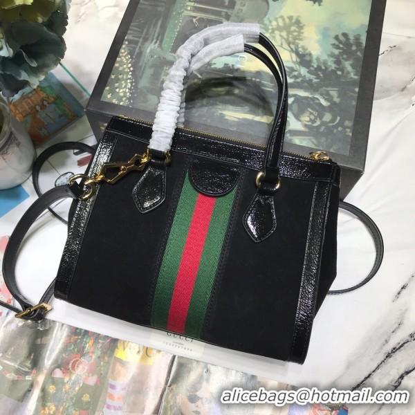 Enough Gucci Ophidia Small Suede Tote Bag 547551 Black